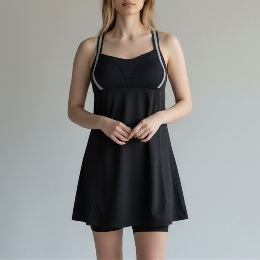 Rare Lululemon Run: Illuminate Dress In Black